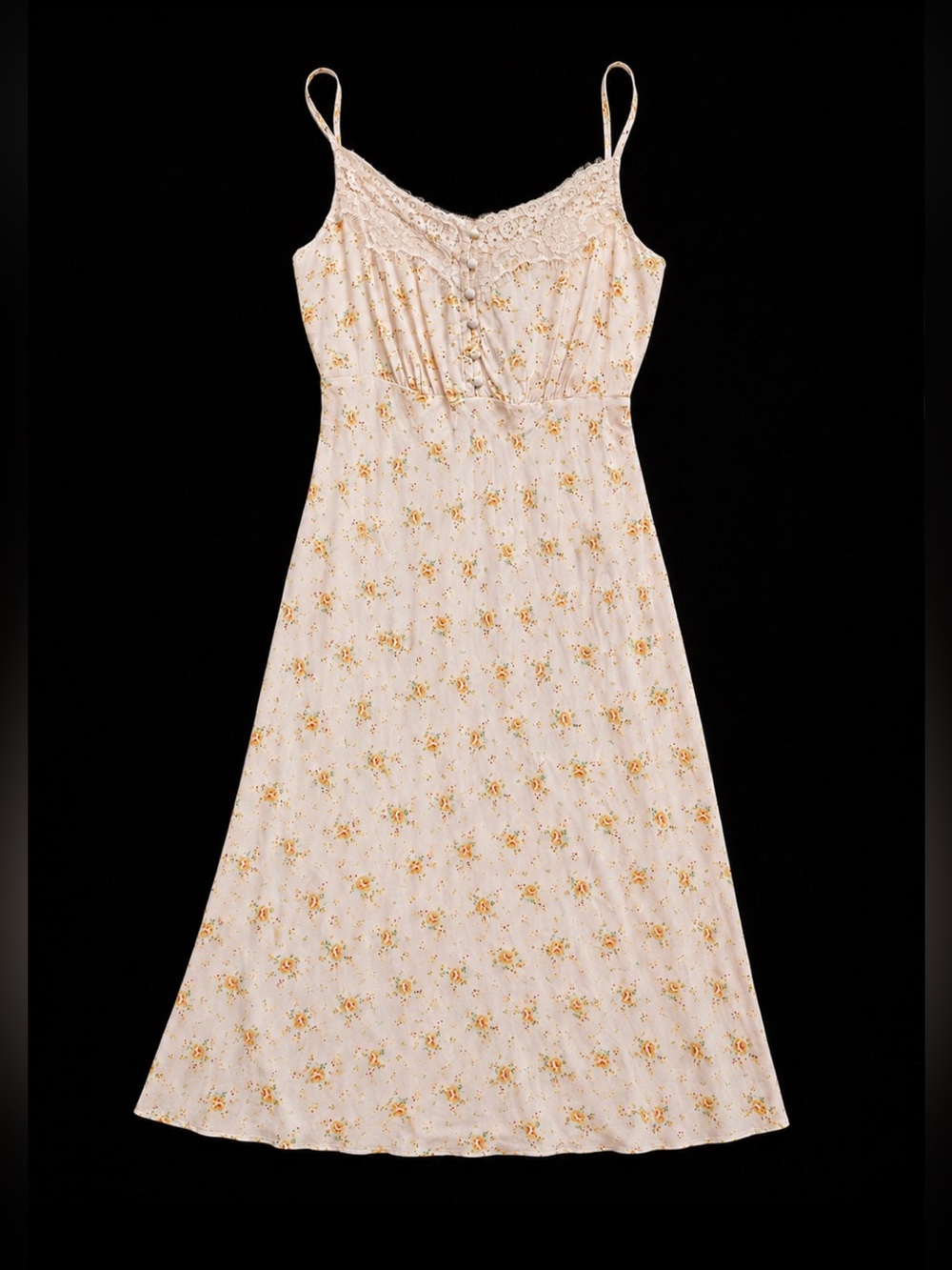 GAP Crepe Lace Trim Sweetheart Maxi Dress Woman XS Floral Peach Blossom 2025 NEW